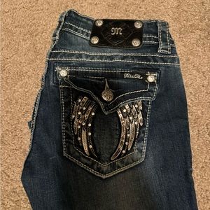 Miss Me Signature Rise Skinny Dark Blue Jeans